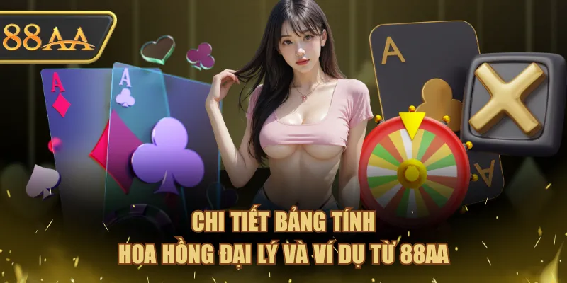 Đại Lý 88AA - Nhận Hoa Hồng Khủng Lên Đến 55% 3 Chi tiết bảng tính hoa hồng đại lý và ví dụ từ 88AA
